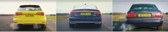 Audi S8, S3, A8