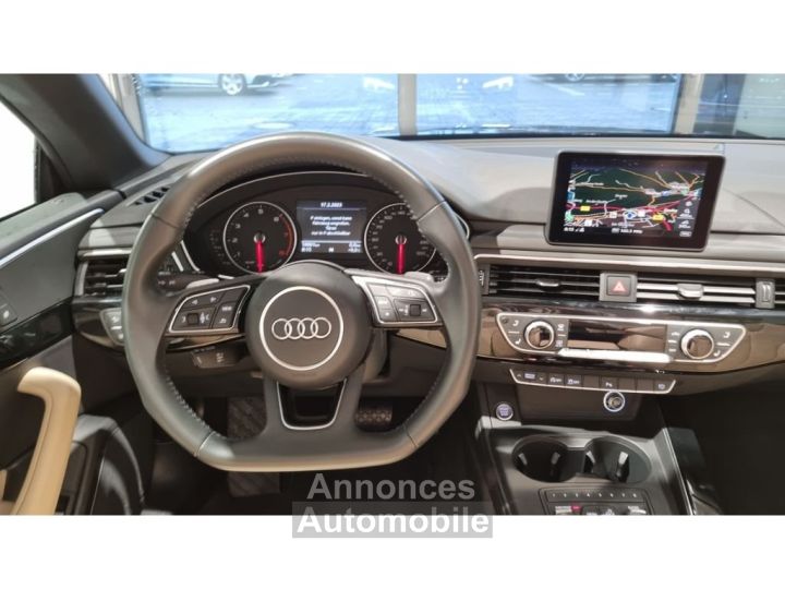 Audi A5 Cabriolet 40 TFSI S-tronic S Line / CAMERA – NAV – PACK S-Line - 1ère Main – TVA Récup Garantie 12 Mois - 13