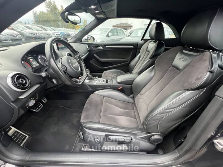 Audi S3 Cabriolet III 20 TFSI 300ch Quattro S tronic 6 GPS Caméra Crit'air 1 - 14