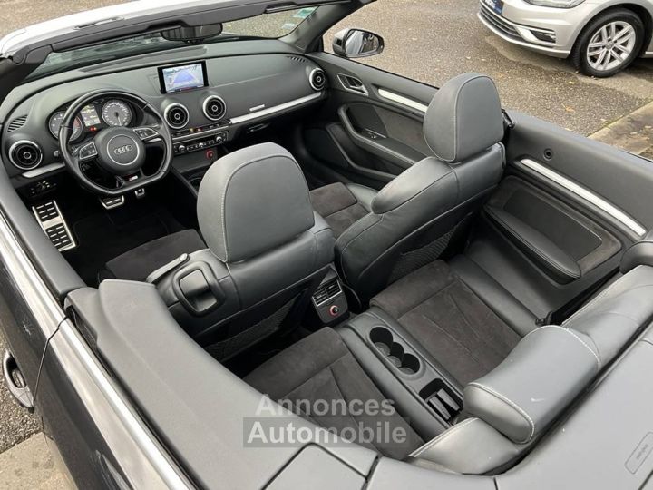 Audi S3 Cabriolet III 20 TFSI 300ch Quattro S tronic 6 GPS Caméra Crit'air 1 - 30