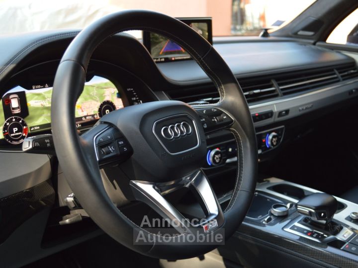 Audi SQ7 EXCEPTIONNEL 4M 40 V8 TDI 435ch BVA8 2EME MAIN 7 PLACES DE 57Ke D'OPTIONS MATRIX SIEGES S DIAMANT FULL CUIR 22 - 20