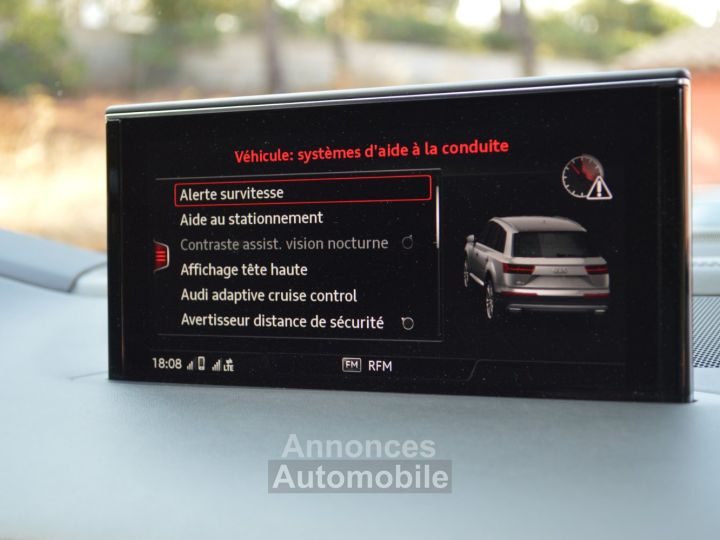 Audi SQ7 EXCEPTIONNEL 4M 40 V8 TDI 435ch BVA8 2EME MAIN 7 PLACES DE 57Ke D'OPTIONS MATRIX SIEGES S DIAMANT FULL CUIR 22 - 29