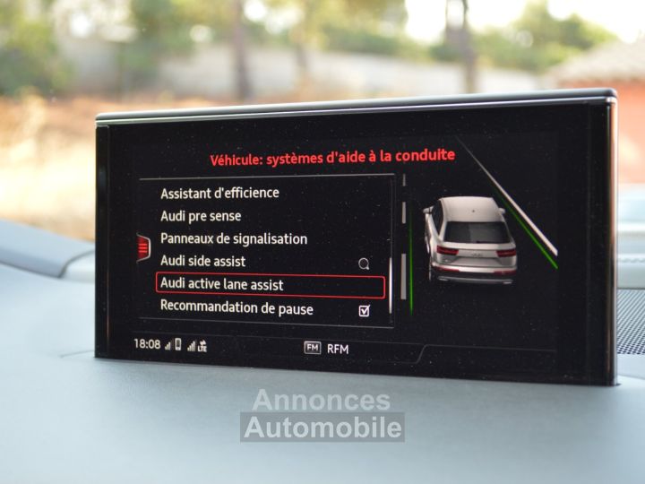 Audi SQ7 EXCEPTIONNEL 4M 40 V8 TDI 435ch BVA8 2EME MAIN 7 PLACES DE 57Ke D'OPTIONS MATRIX SIEGES S DIAMANT FULL CUIR 22 - 30