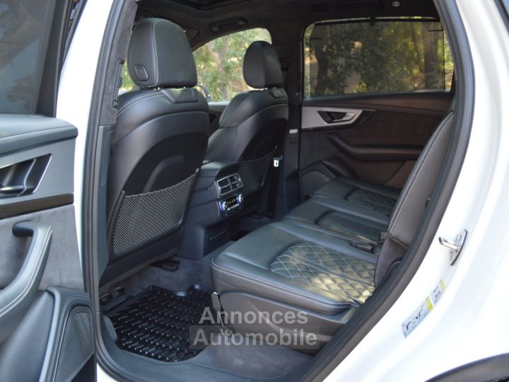 Audi SQ7 EXCEPTIONNEL 4M 40 V8 TDI 435ch BVA8 2EME MAIN 7 PLACES DE 57Ke D'OPTIONS MATRIX SIEGES S DIAMANT FULL CUIR 22 - 43