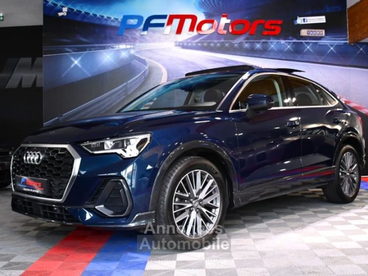 Audi Q3 Sportback Design Luxe 35 TDI 150 Quattro S-Tronic GPS ACC Attelage Cuir Hayon Pré Sense Virtual TO Lane JA 19 - 7