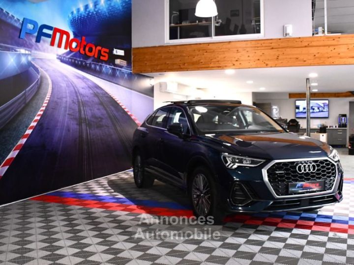 Audi Q3 Sportback Design Luxe 35 TDI 150 Quattro S-Tronic GPS ACC Attelage Cuir Hayon Pré Sense Virtual TO Lane JA 19 - 11