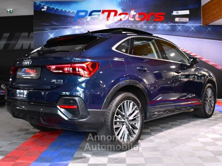 Audi Q3 Sportback Design Luxe 35 TDI 150 Quattro S-Tronic GPS ACC Attelage Cuir Hayon Pré Sense Virtual TO Lane JA 19 - 32