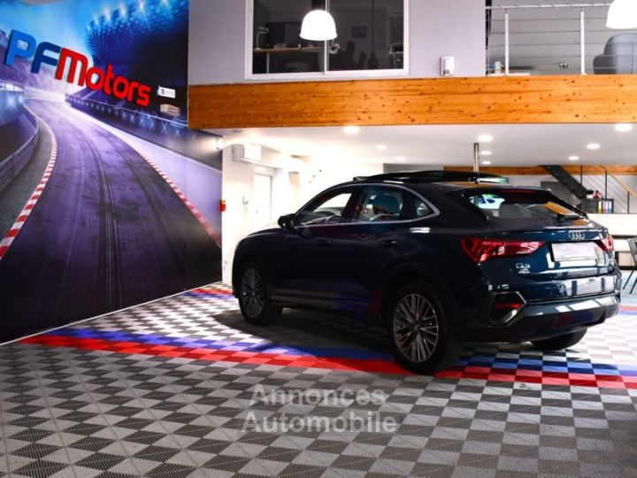 Audi Q3 Sportback Design Luxe 35 TDI 150 Quattro S-Tronic GPS ACC Attelage Cuir Hayon Pré Sense Virtual TO Lane JA 19 - 34