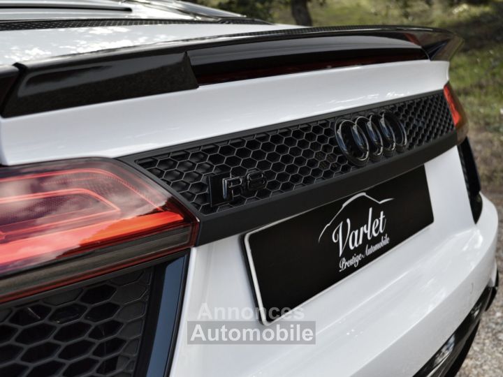 Audi R8 Spyder MAGNIFIQUE 52 FSI V10 PLUS 610ch S-TRONIC VALEUR NEUF 245Ke B&O MAGNETIC RIDE CARBONE INT EXT ECHAP SPORT CARPLAY CAMERA LASER - 18