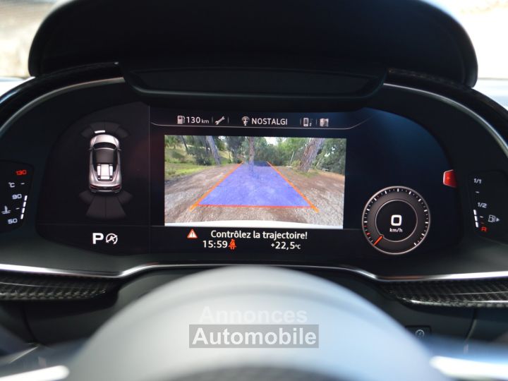 Audi R8 Spyder MAGNIFIQUE 52 FSI V10 PLUS 610ch S-TRONIC VALEUR NEUF 245Ke B&O MAGNETIC RIDE CARBONE INT EXT ECHAP SPORT CARPLAY CAMERA LASER - 30