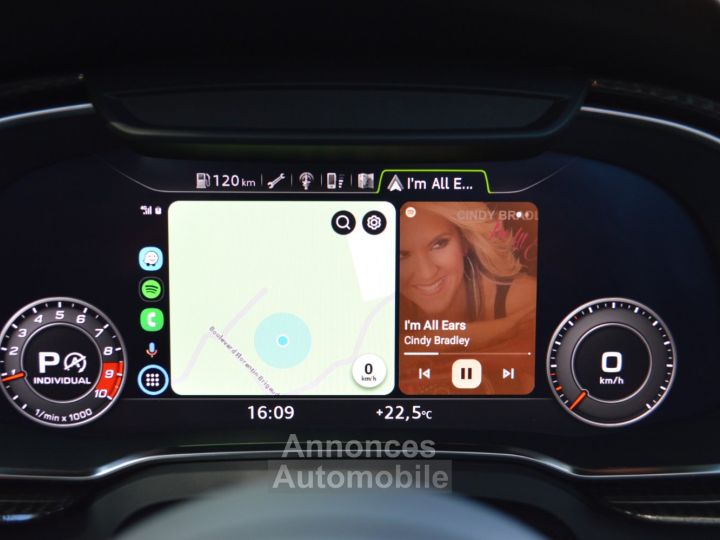 Audi R8 Spyder MAGNIFIQUE 52 FSI V10 PLUS 610ch S-TRONIC VALEUR NEUF 245Ke B&O MAGNETIC RIDE CARBONE INT EXT ECHAP SPORT CARPLAY CAMERA LASER - 32