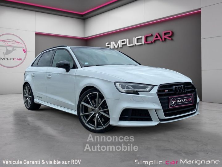 Audi S3 SPORTBACK 20 TFSI 310 S tronic 7 Quattro VIRTUAL/TOIT OUVRANT/LIGNE AKRAPOVIC -GARANTIE 12 MOIS- - 1