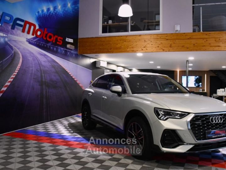 Audi Q3 Sportback S-Line Design Luxe 40 TDI 200 Quattro S-Tronic GPS Virtual Hayon Attelage Pré Sense Caméra JA 19 - 10