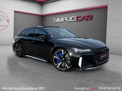 Audi RS6 C8 AVANT 25 RS ANNIVERSAIRE 600 CH 4,0 V8 TFSI * FRANCAISE * CERAMIQUES *SUIVI * TOIT OUVRANT* BO * CAM 360 * VOLANT %2B SIÈGES CHAUF   - 1