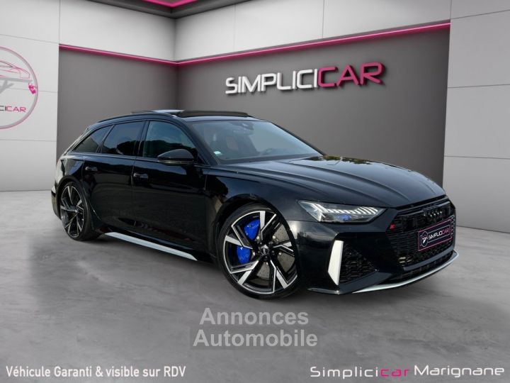 Audi RS6 C8 AVANT 25 RS ANNIVERSAIRE 600 CH 4,0 V8 TFSI * FRANCAISE * CERAMIQUES *SUIVI * TOIT OUVRANT* BO * CAM 360 * VOLANT %2B SIÈGES CHAUF - 1