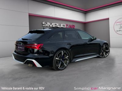 Audi RS6 C8 AVANT 25 RS ANNIVERSAIRE 600 CH 4,0 V8 TFSI * FRANCAISE * CERAMIQUES *SUIVI * TOIT OUVRANT* BO * CAM 360 * VOLANT %2B SIÈGES CHAUF   - 3