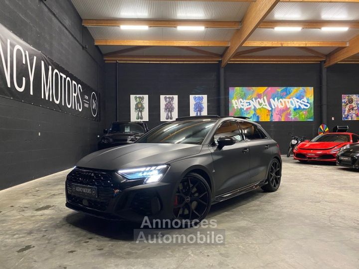 Audi RS3 Sportback 25 TFSI 400 CH Noir Mat Eco Malus payé 2022 - 1