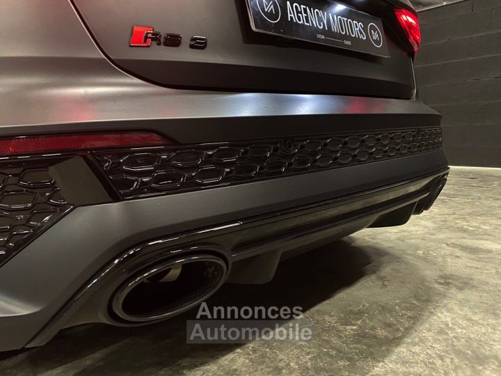 Audi RS3 Sportback 25 TFSI 400 CH Noir Mat Eco Malus payé 2022 - 17