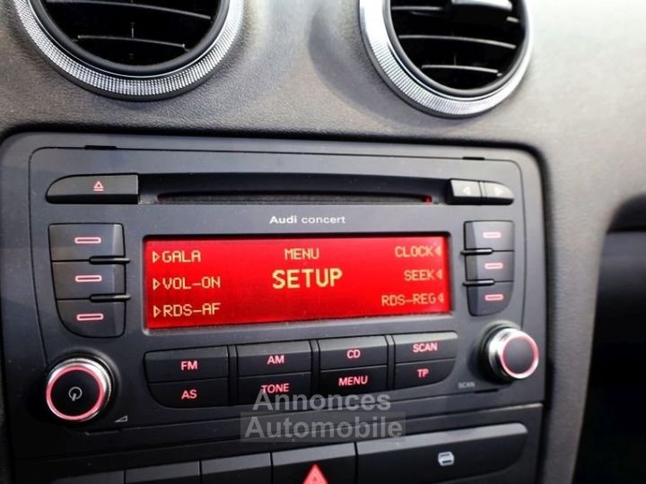 Audi A3 CABRIOLET 19 TDI 105CH DPF AMBITION - 17