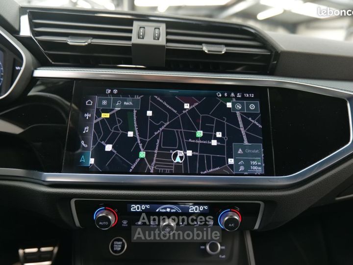 Audi Q3 Sportback NEW HYBRID 45TFSI e 245 S LINE 1° MAIN FRANCAIS TVA RECUPERABLE GPS 16-9 XENON CAMERA DE RECUL VOLANT MEPLAT HAYON ELECTRIQUE CHARGEUR INDUCTION JA18 - 9