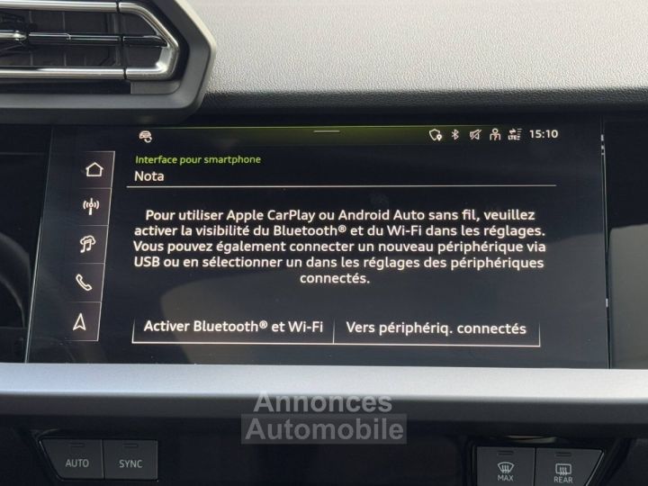 Audi A3 Sportback 40 TFSI e Hybride rechargeable 204 S tronic 6 S line - 13