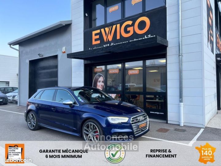 Audi S3 SPORTBACK 20 TFSI 310CH BLACK EDITION QUATTRO S-TRONIC ORIGINE FRANCE %2B APPLE CARPLAY - 1