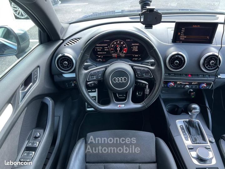 Audi S3 SPORTBACK 20 TFSI 310CH BLACK EDITION QUATTRO S-TRONIC ORIGINE FRANCE %2B APPLE CARPLAY - 16