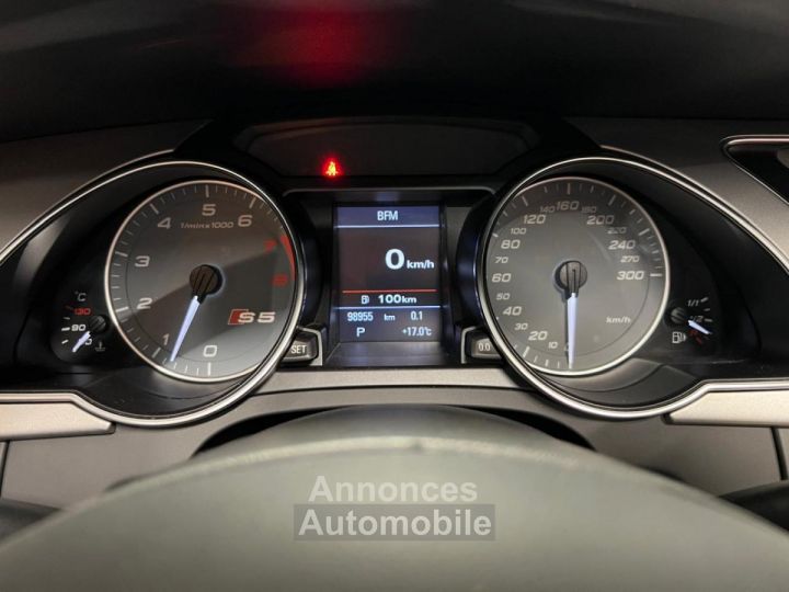 Audi S5 Cabriolet Quattro 30 V6 TFSI 333ch S-tronic - 98000km - Capote Bordeaux - Options %2B%2B%2B - 15