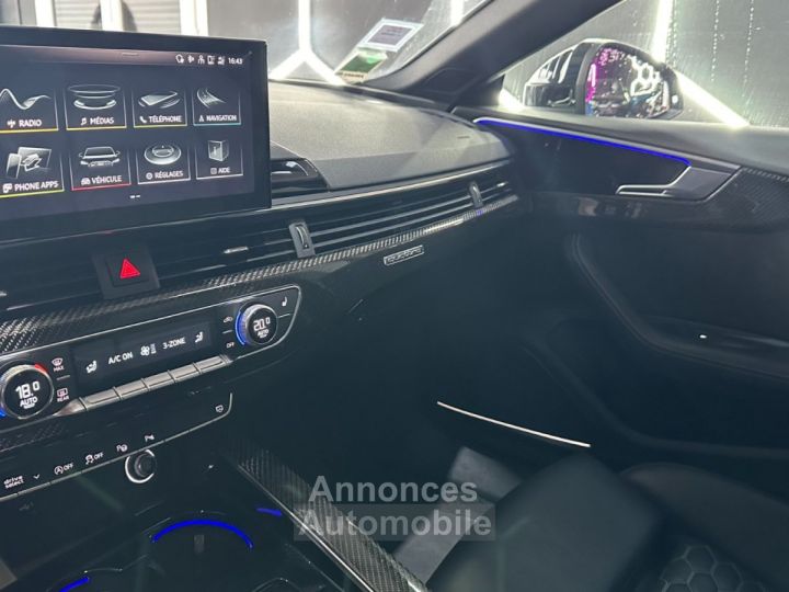 Audi RS5 SPORTBACK Phase 2 450 ch V6 29 TFSi Quattro Céramique ~ Pack Carbone complet ~ Bang Olufsen ~ Matri - 26