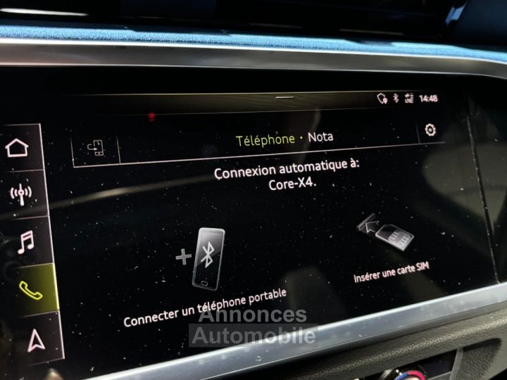 Audi RS Q3 sportback 25 tfsi 400 ch s tronic 7 exclusive toit ouvrant freins carbone ceramiques - 33