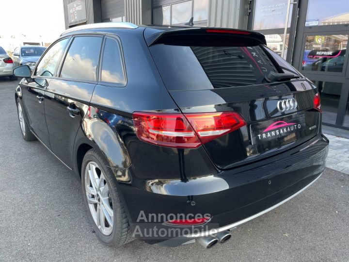 Audi A3 Sportback 20 tfsi 190 s tronic 7 quattro avec gps regulateur de vitesse climatisation auto sieges chauffant radar arriere - 2