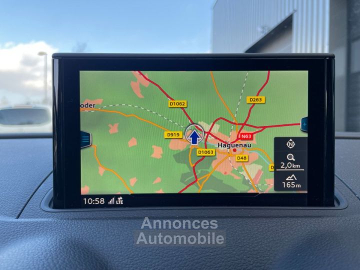 Audi A3 Sportback 20 tfsi 190 s tronic 7 quattro avec gps regulateur de vitesse climatisation auto sieges chauffant radar arriere - 17