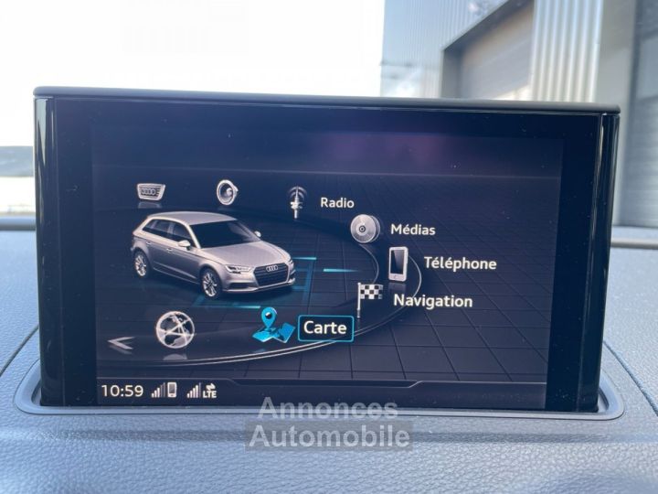 Audi A3 Sportback 20 tfsi 190 s tronic 7 quattro avec gps regulateur de vitesse climatisation auto sieges chauffant radar arriere - 21