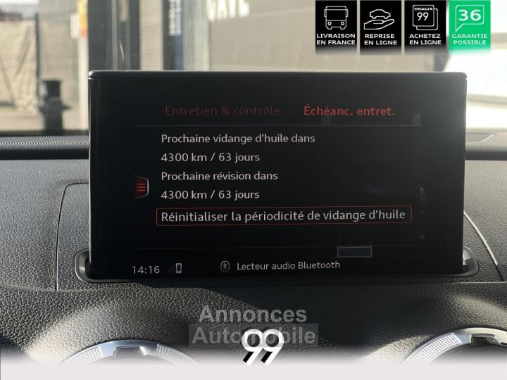 Audi RS3 SPORTBACK ABT Quattro 25 TFS 400 ch Freins céramique TP magnetic ride echappement sport rs LIVR - 37