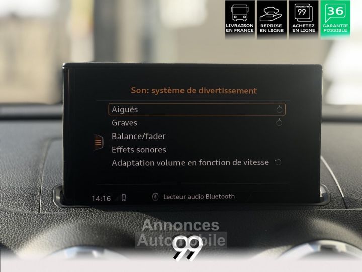 Audi RS3 SPORTBACK ABT Quattro 25 TFS 400 ch Freins céramique TP magnetic ride echappement sport rs LIVR - 38