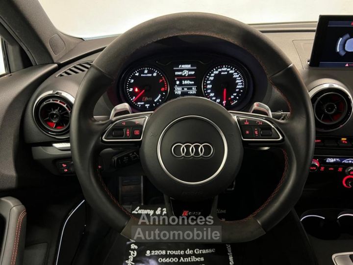 Audi RS3 SPORTBACK 8V 25 367ch - Peinture exclusive Panthère - Sieges et echap RS - Carnet complet - 12