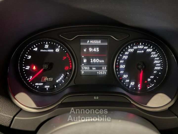 Audi RS3 SPORTBACK 8V 25 367ch - Peinture exclusive Panthère - Sieges et echap RS - Carnet complet - 13