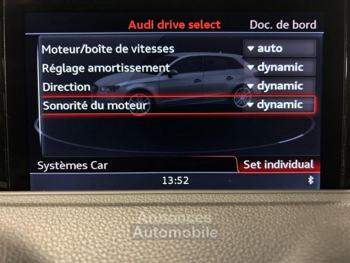 Audi RS3 SPORTBACK 8V 25 367ch - Peinture exclusive Panthère - Sieges et echap RS - Carnet complet - 18