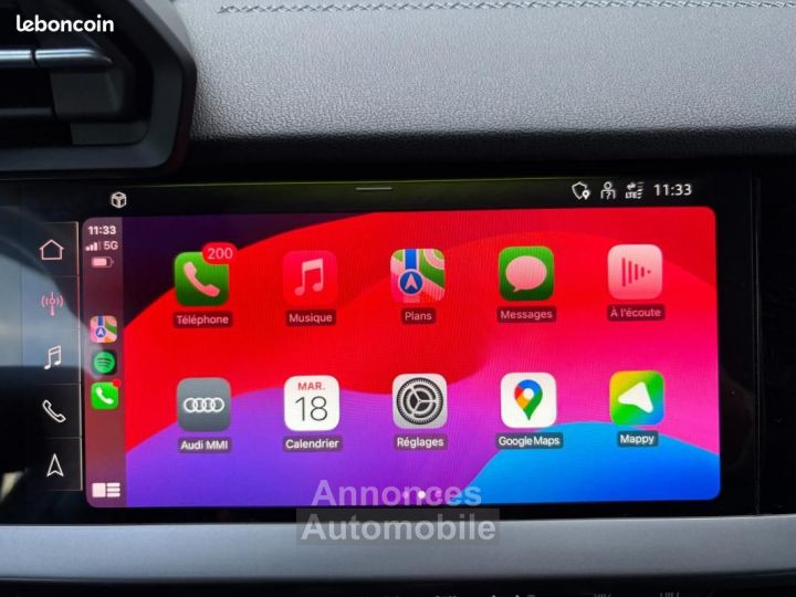 Audi A3 Sportback 15 35 TFSI 150ch BVA- TOIT OUVRANT- CARPLAY- CAMERA DE RECUL - 12
