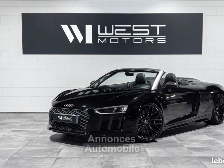 Audi R8 Spyder V10 52 540 – Française Carbone B&O Carplay Cam Recul Sièges élec Mémoire 1292EMOIS - 1