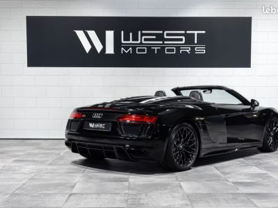 Audi R8 Spyder V10 52 540 – Française Carbone B&O Carplay Cam Recul Sièges élec Mémoire 1292EMOIS   - 4