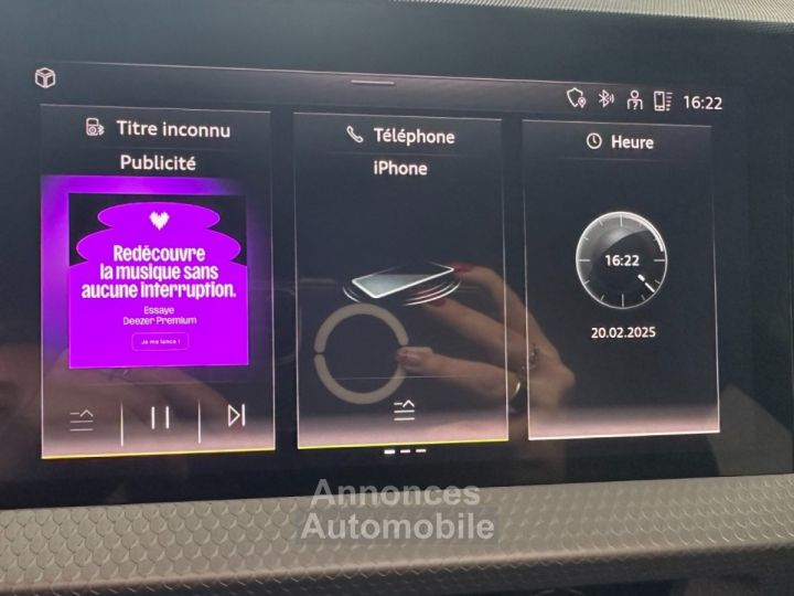Audi A1 Sportback S Line 95 ch 25 TFSI S tronic 7 Virtual cockpit ~ Apple Carplay ~ Feux full led - 15