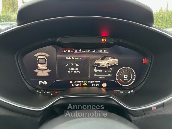 Audi TTS ROADSTER 20 TFSI 310 S tronic 6 Quattro - CHAUFFE NUQUE - CAMERA - BO - 37