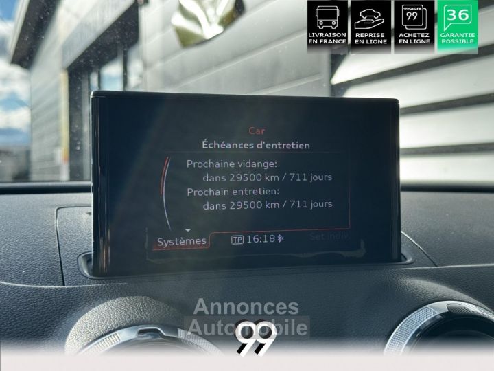 Audi A3 Sportback 20 150CV SLINE ENTRETIENT TO BO LIVRAISON REPRISE - 26