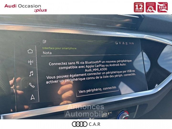 Audi Q3 Sportback 45 TFSIe 245 ch S tronic 6 S line - 18