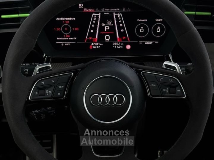 Audi RS3 Limousine 400CH Quattro MALUS PAYE Garantie 6 ans LED Bang & Olufsen Sièges RS Toit Ouvrant Pack Black Carplay 19P 659-mois - 9