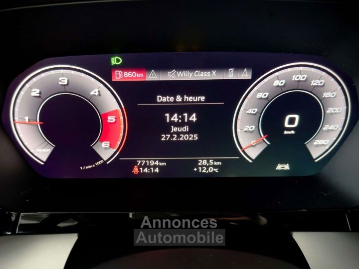 Audi A3 Sportback 20TDi 1ERPRO COCKPIT JANTES19 CUIR PDC - 13