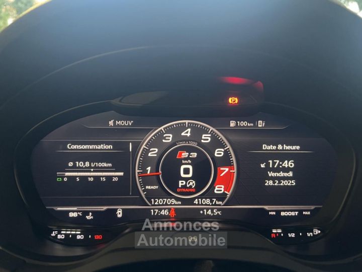 Audi A3 Sportback S3 Quattro 20 TFSI - 310 - BV S-tronic S3 8V  PHASE 2 - 40