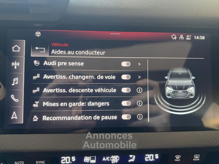 Audi RS3 Sportback Quattro 25 TFSI - 400 - BV S-tronic 8Y SPORTBACK  PHASE 1 - 48