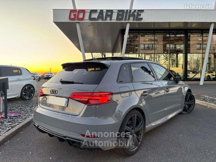 Audi RS3 Sportback TFSI 400CH S-tronic Malus payé Suivie complet Garantie 6 ans Toit ouvrant Baquets RS chauffants Pack black Caméra de recul Bang & Olufsen 19 - 2